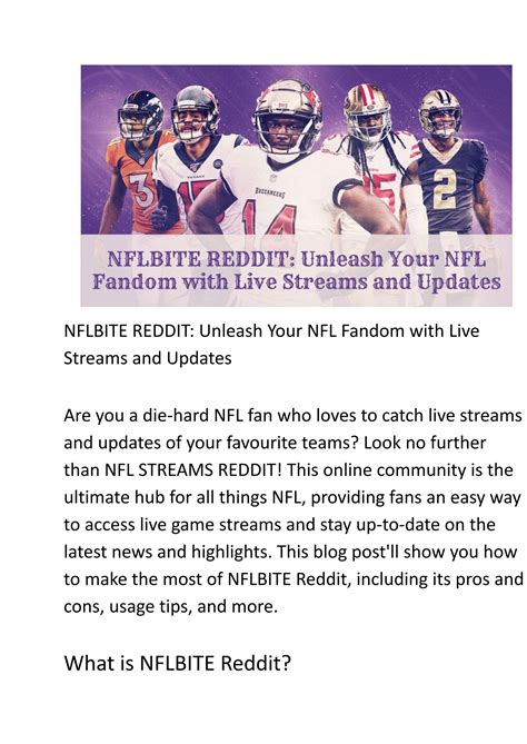 Nflbites reddit - So open NFLbite on your PC/mobile or even any console, start the match you want to see, open a beer and root for the team you love. NFLBITE, NFLBITE.COM , NFLBITE LIVE , …
